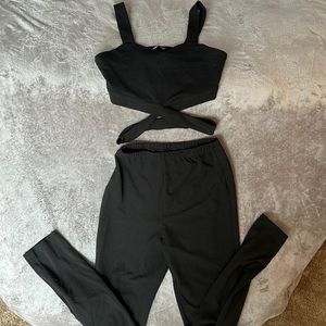 S Black 2 piece outfit